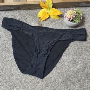 Quint Soul Black Bikini Swimsuit BOTTOM ONLY Size Small